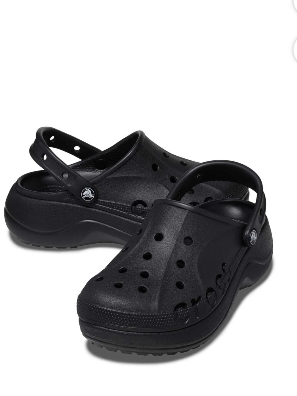 CROCS Classic Platform Clog in Black